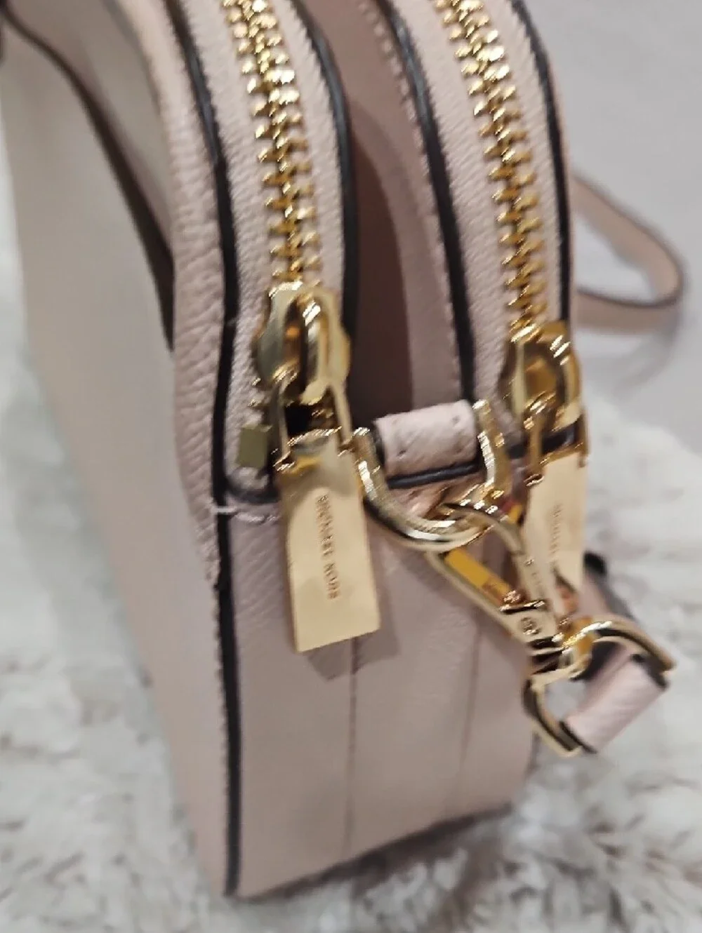 Michael Kors Pale Pink Leather Crossbody Bag